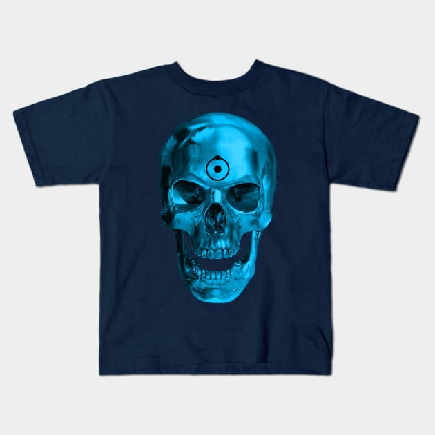 DR. MANHATTAN - Skull Kids T-Shirt by ROBZILLA